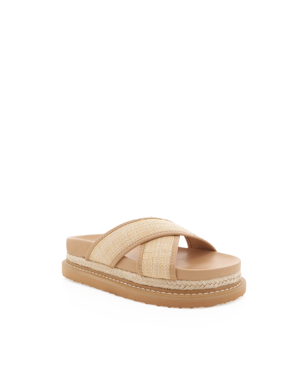 AYSHA - NATURAL RAFFIA-CLAY-Sandals-Billini-Billini