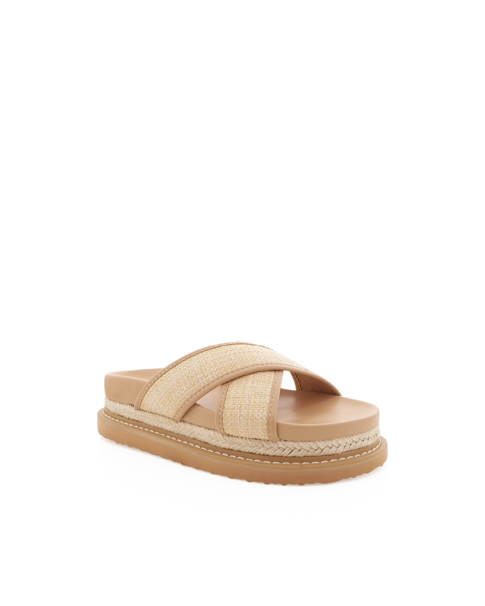 AYSHA - NATURAL RAFFIA-CLAY-Sandals-Billini-Billini