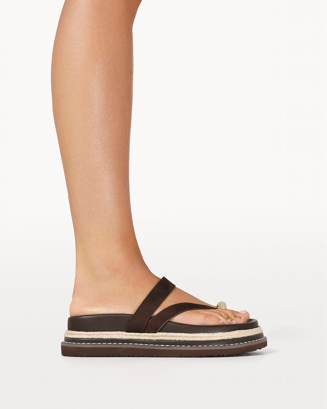 AZIRA - DARK CACAO SUEDE-Sandals-Billini-Billini
