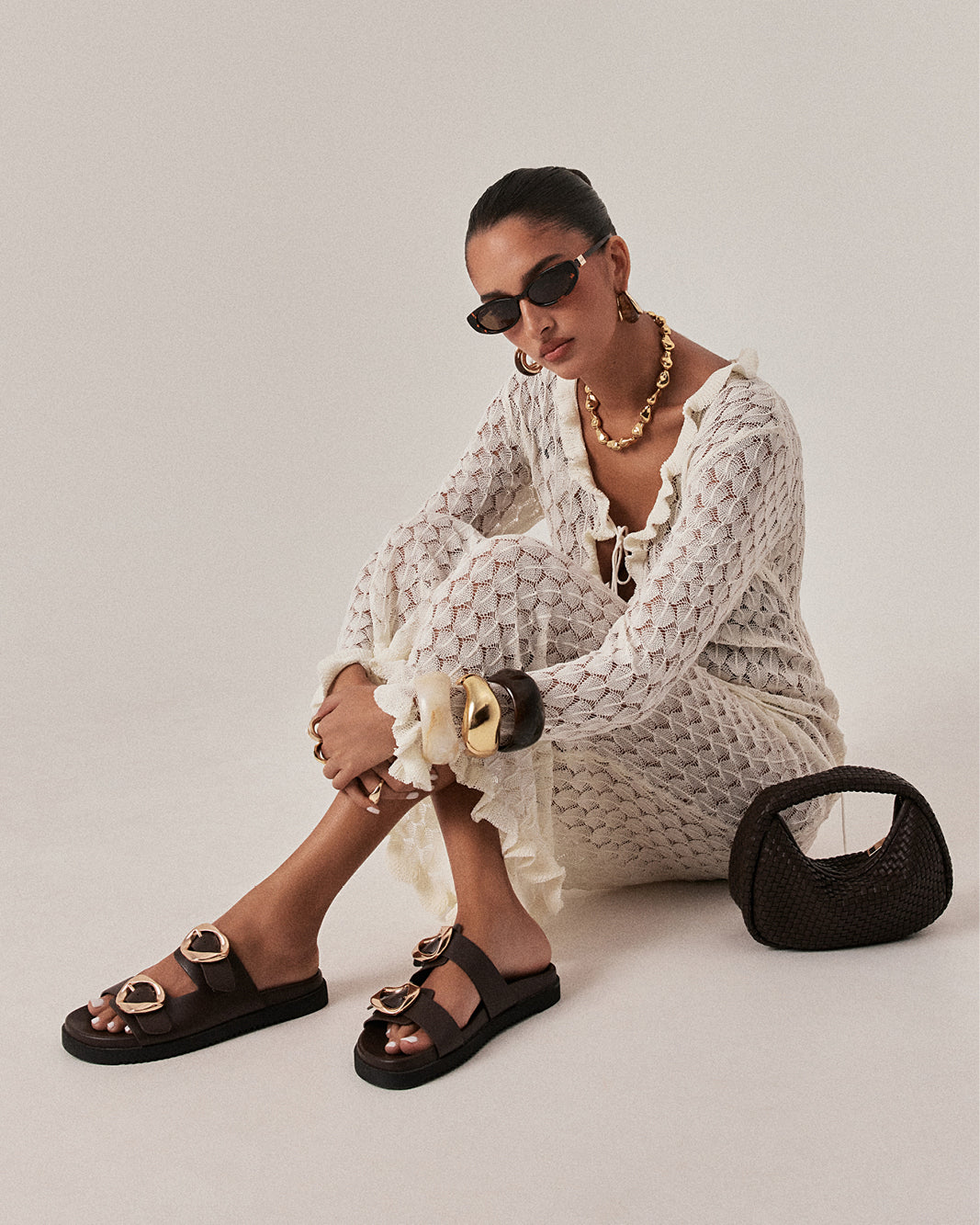 AZRIELLA - CHOCOLATE-Sandals-Billini-Billini