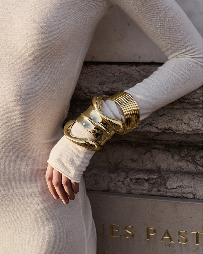 HARMONY BANGLE - GOLD PLATED 18K-JEWELLERY-Billini-Billini