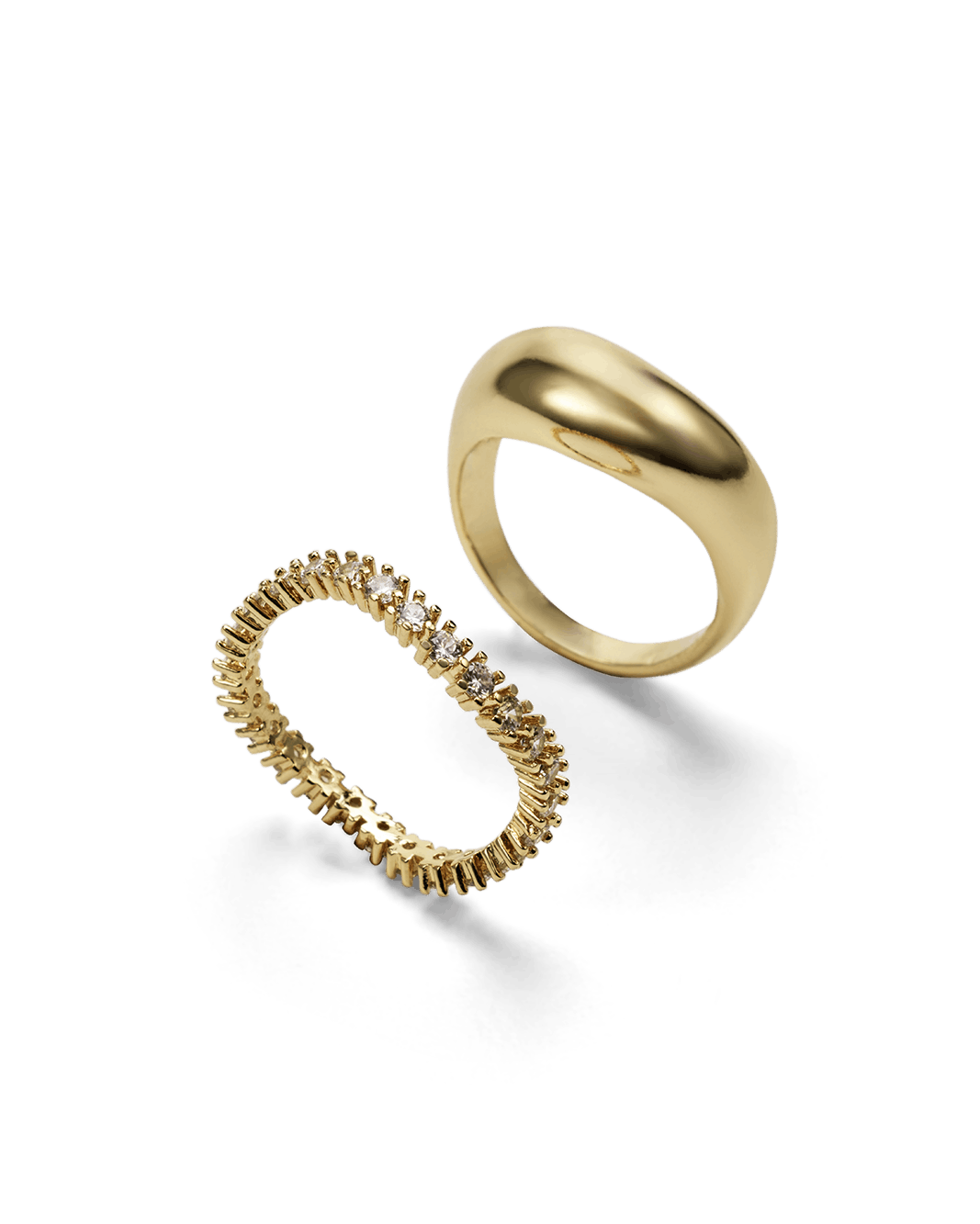 BAYLEE RING 2 PACK - GOLD PLATED 18K-JEWELLERY-Billini-Billini