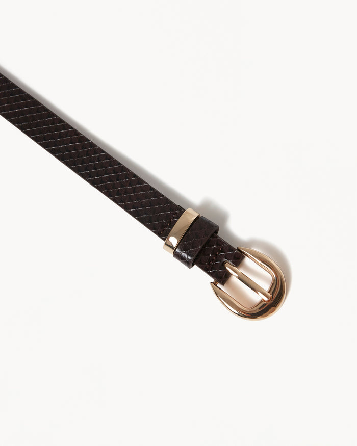 BELLA BELT - CHOCOLATE SCALE-GOLD-BELTS-Billini-Billini