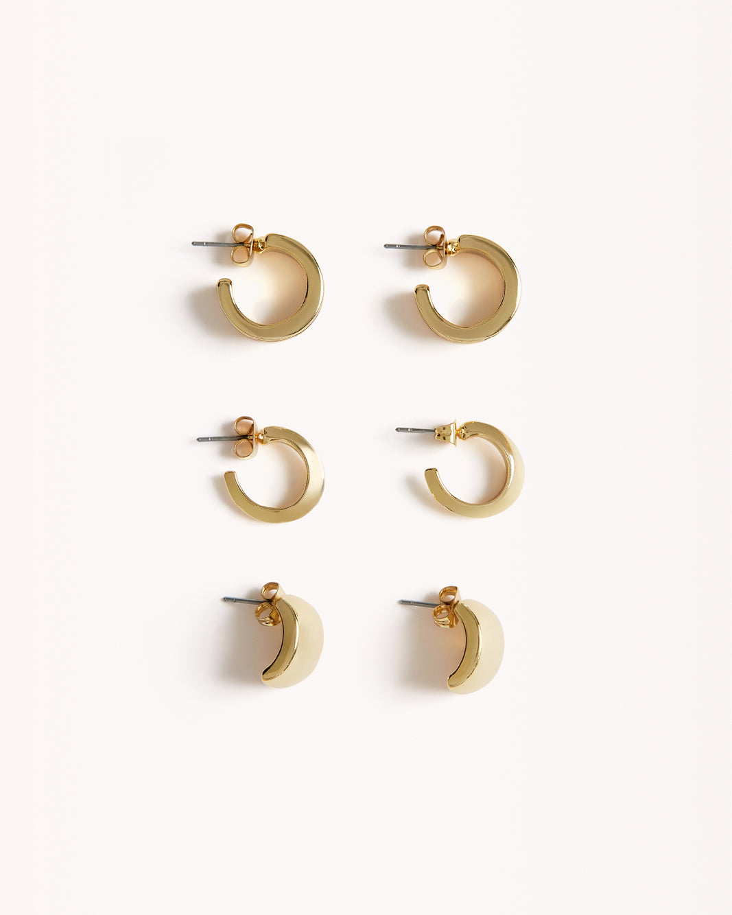 BELLE 3 PACK EARRINGS - GOLD PLATED 18K-JEWELLERY-Billini-Billini