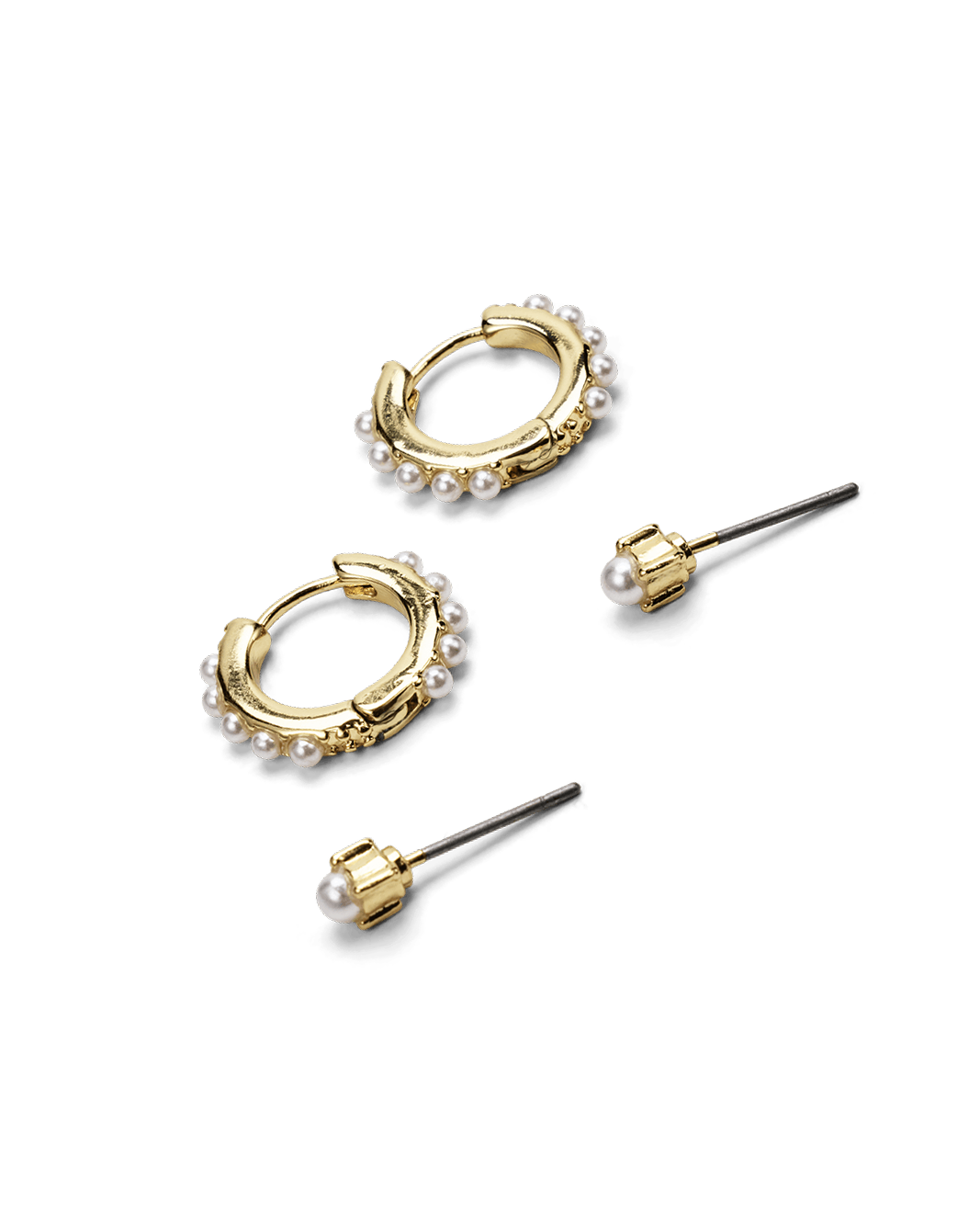 BESS EARRING 2 PK - GOLD PLATED 18K-JEWELLERY-Billini-Billini