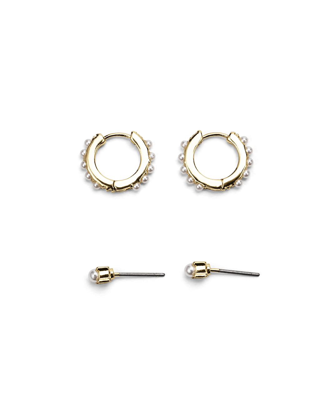 BESS EARRING 2 PK - GOLD PLATED 18K-JEWELLERY-Billini-Billini