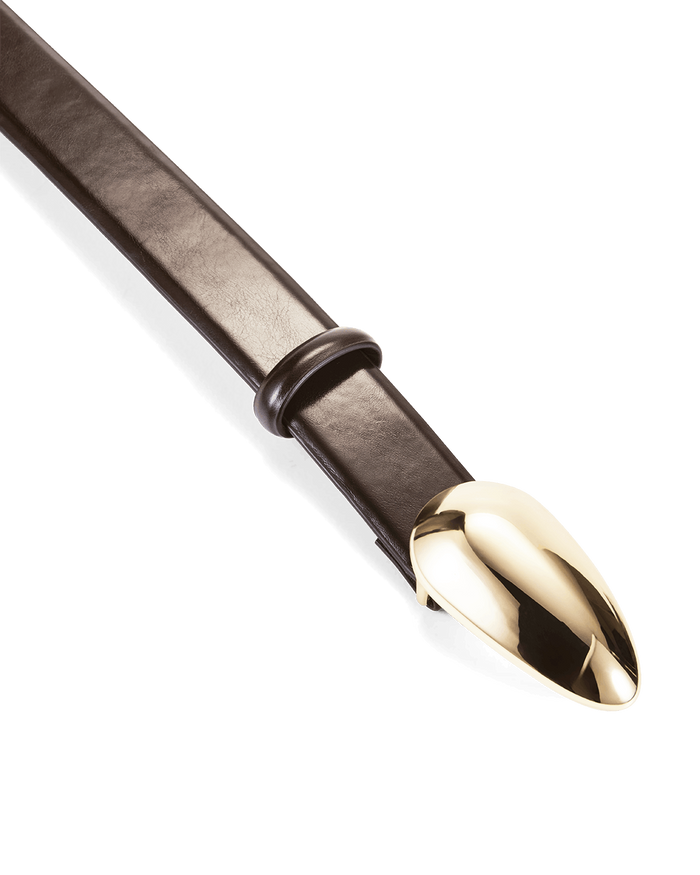 BOSTON BELT - CHOCOLATE SHINE-GOLD-BELTS-Billini-Billini