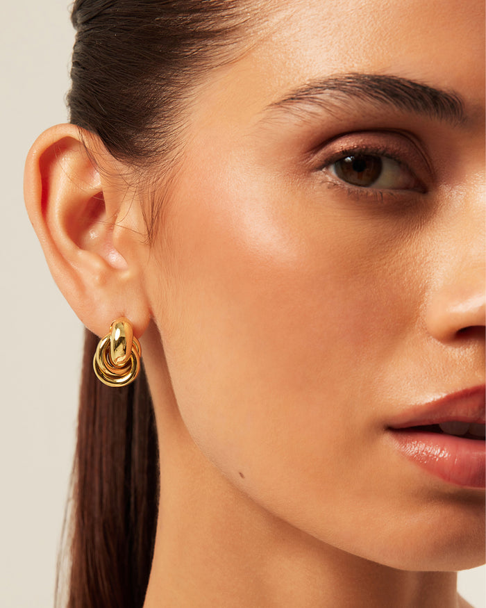 BRIELLE EARRINGS 3 PACK - GOLD PLATED 18K-JEWELLERY-Billini-Billini