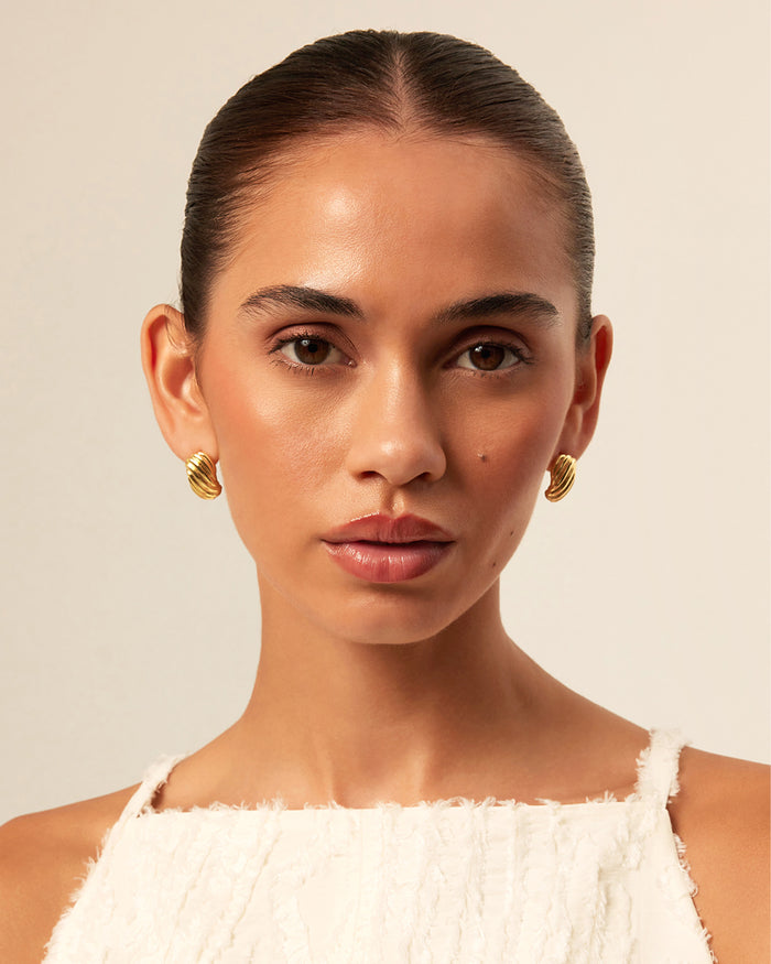 BRIELLE EARRINGS 3 PACK - GOLD PLATED 18K-JEWELLERY-Billini-Billini