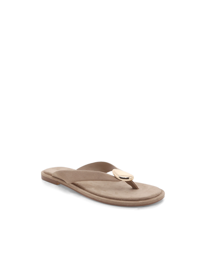 BRISTOL - WARM TAUPE SUEDE-Sandals-Billini-Billini