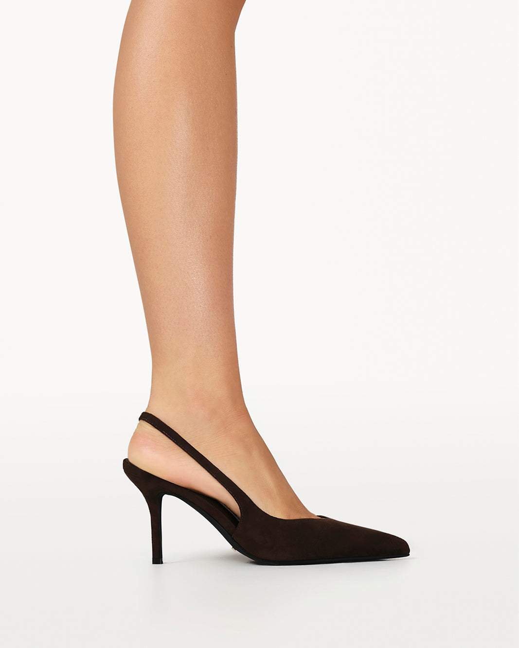BRONNIE - DARK CACAO SUEDE-PUMPS-Billini-Billini