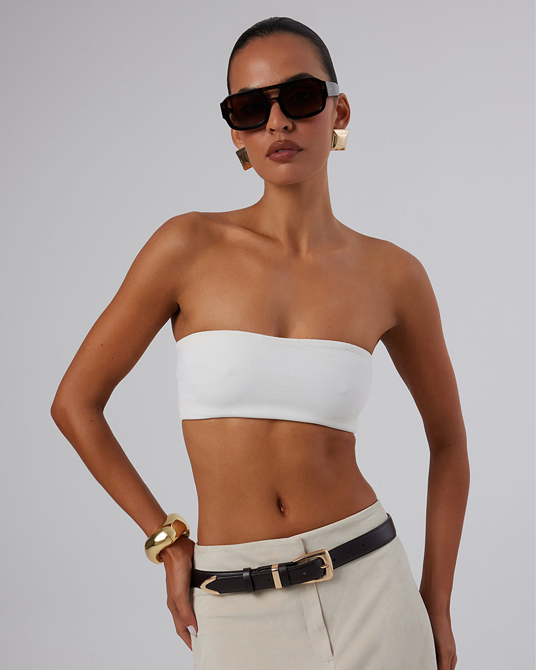 BRYNLEE BELT - DARK CACAO-GOLD-BELTS-Billini-Billini