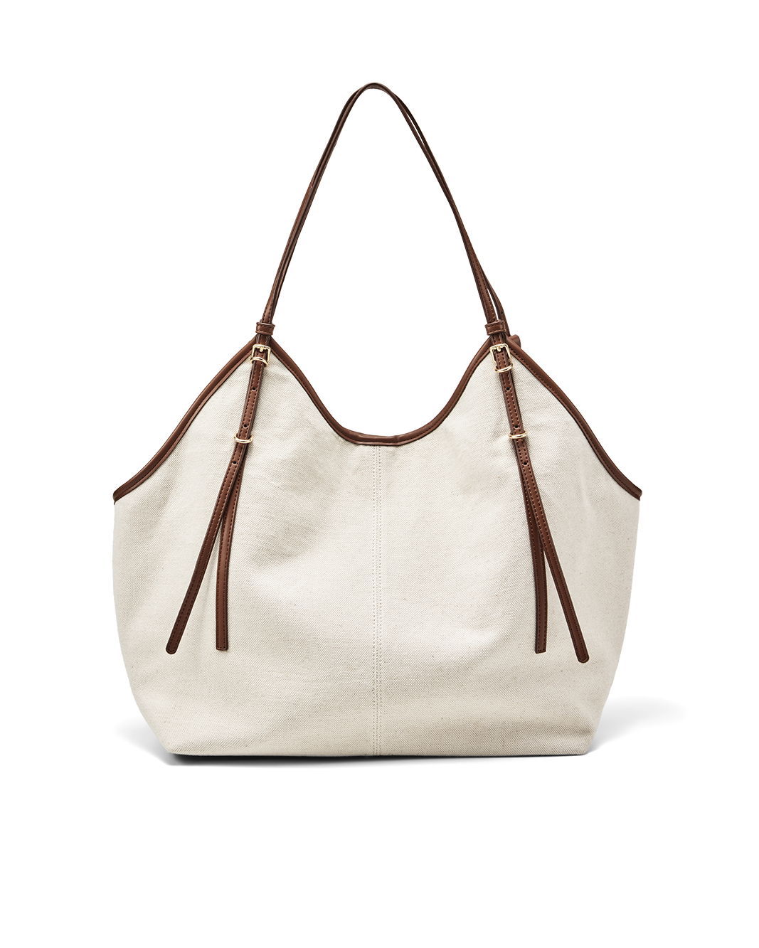 CASSANDRA SHOULDER BAG - CREAM LINEN-TAN-Handbags-Billini-Billini