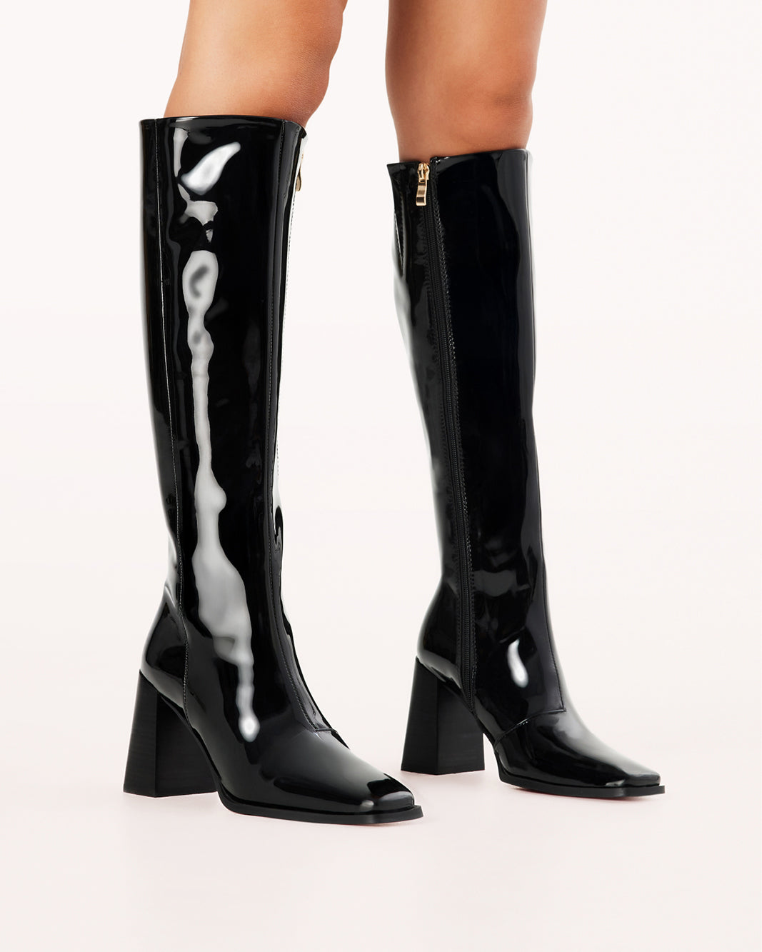 CASTON - BLACK PATENT-Boots-Billini-Billini
