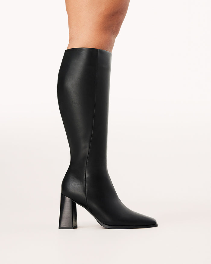 CASTON EXTENDED CURVE - BLACK-Boots-Billini-Billini