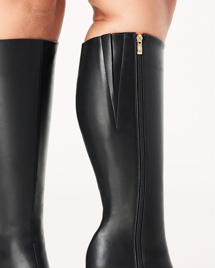 CASTON EXTENDED CURVE - BLACK-Boots-Billini-Billini