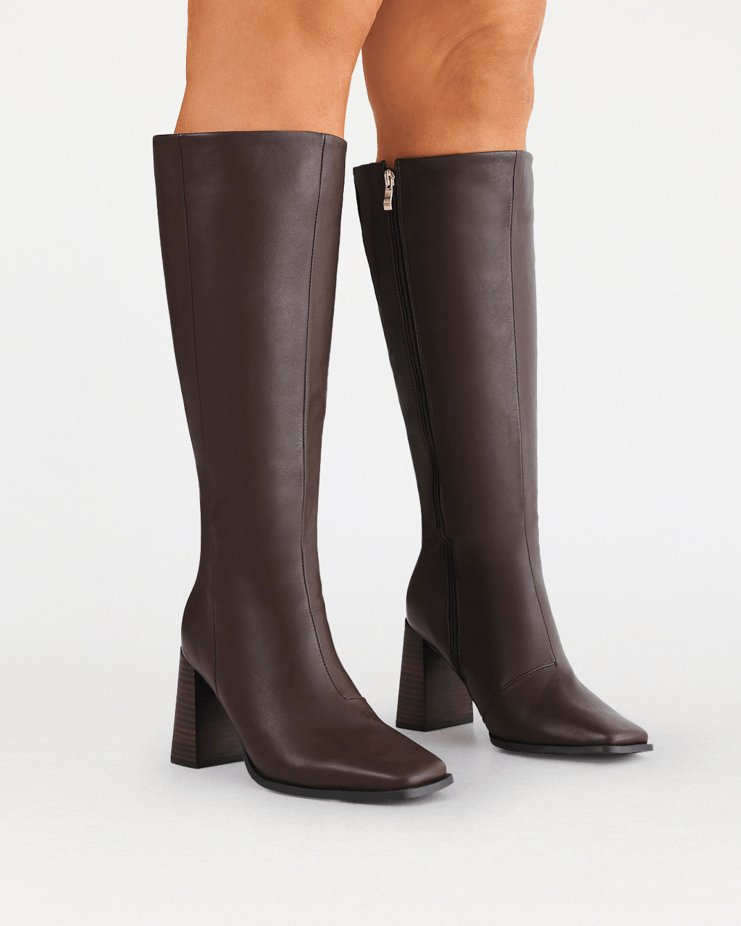 CASTON EXTENDED CURVE - CHOCOLATE-Boots-Billini-Billini