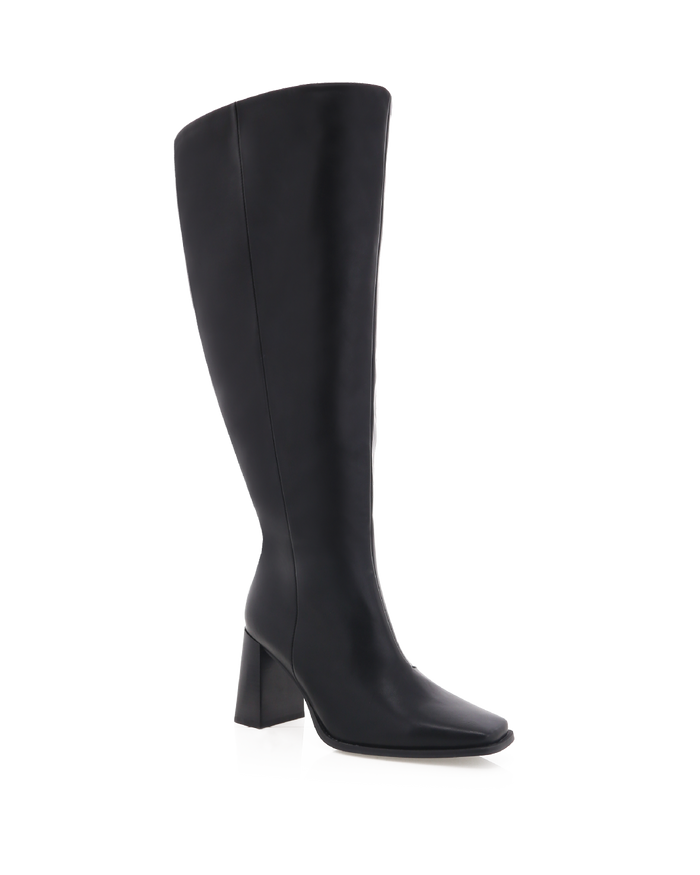 CASTON EXTENDED CURVE - BLACK-Boots-Billini-Billini