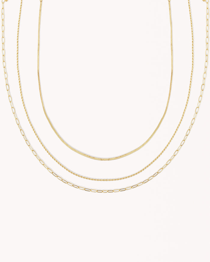 CATALINA NECKLACE PACK - GOLD PLATED 18K-JEWELLERY-Billini-O/S-Billini