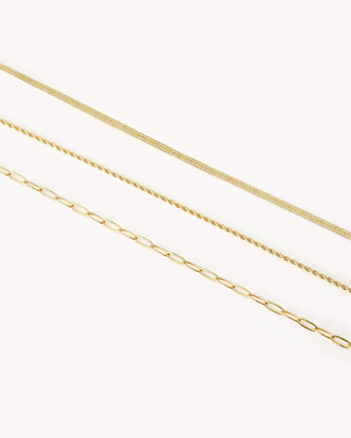 CATALINA NECKLACE PACK - GOLD PLATED 18K-JEWELLERY-Billini-O/S-Billini