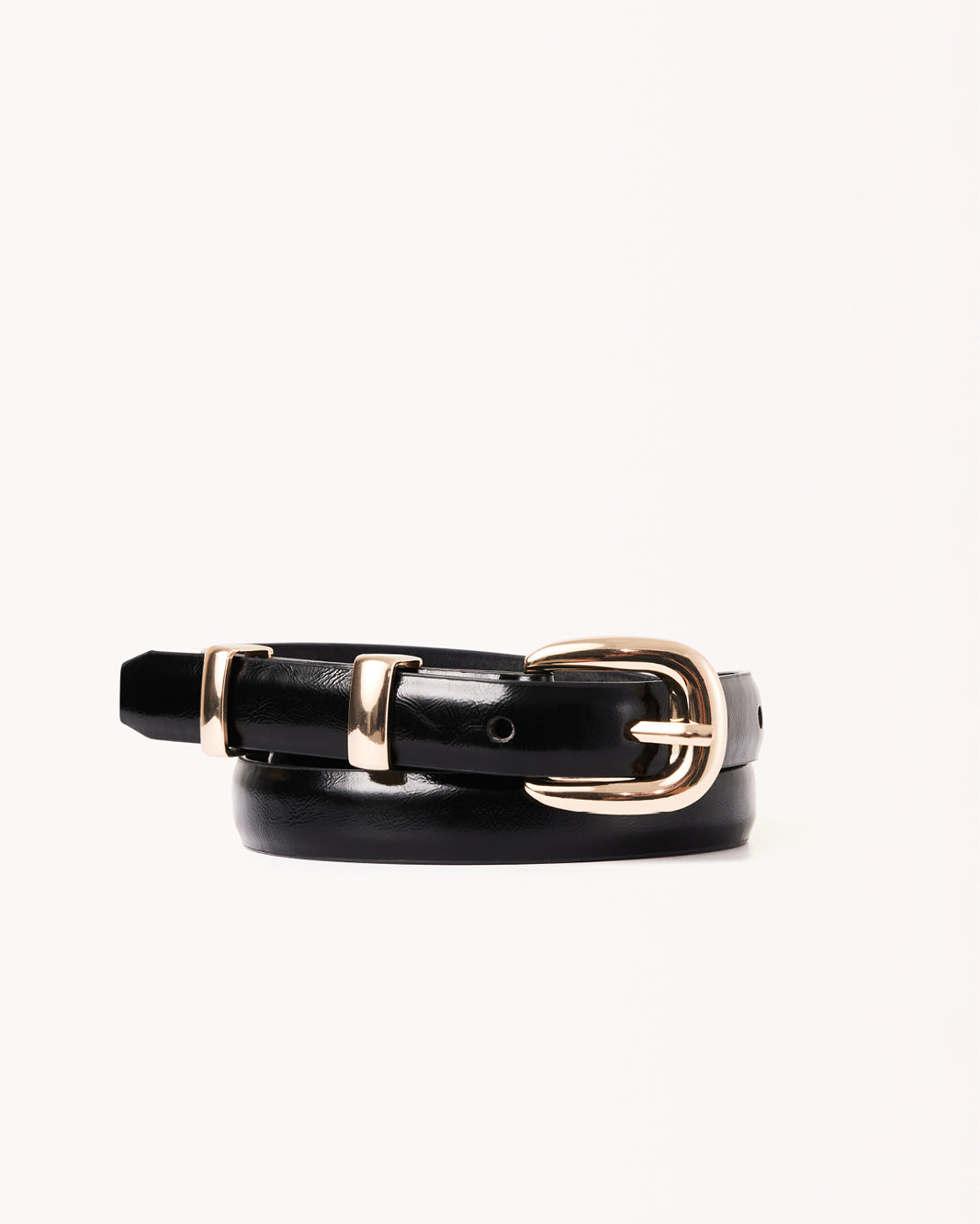CLEO BELT - BLACK SHINE-GOLD-BELTS-Billini-Billini