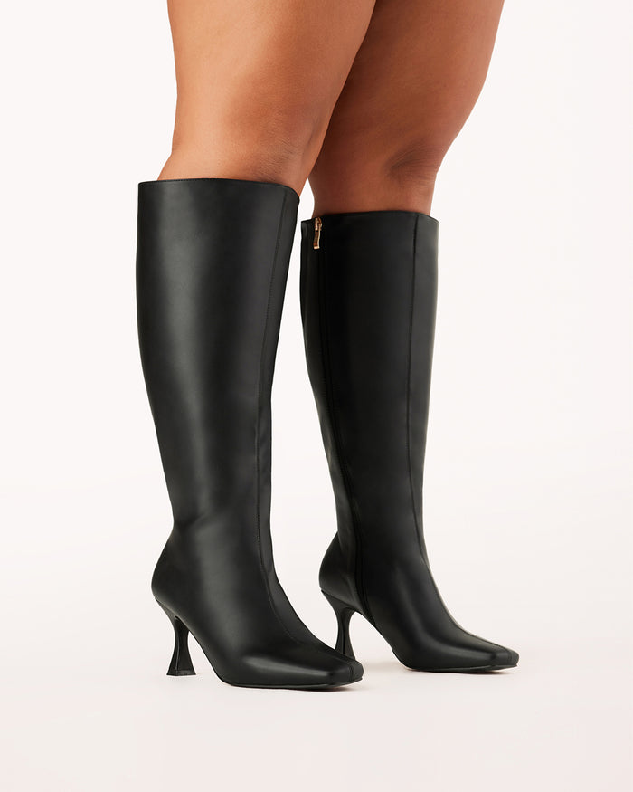 CORBIN EXTENDED CURVE - BLACK-Boots-Billini-Billini