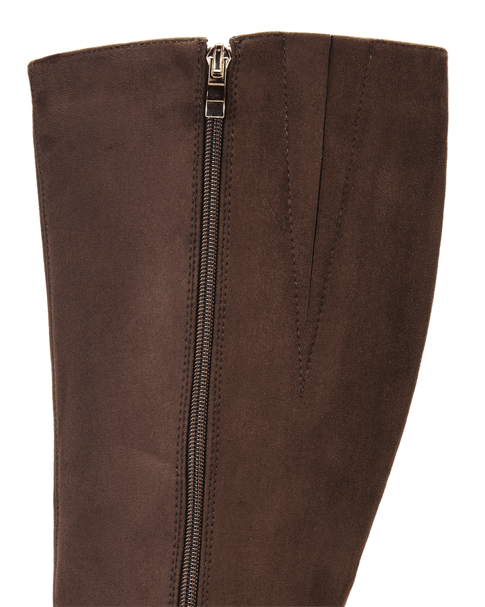 CORBIN CURVE - DARK CACAO SUEDE-Boots-Billini-Billini
