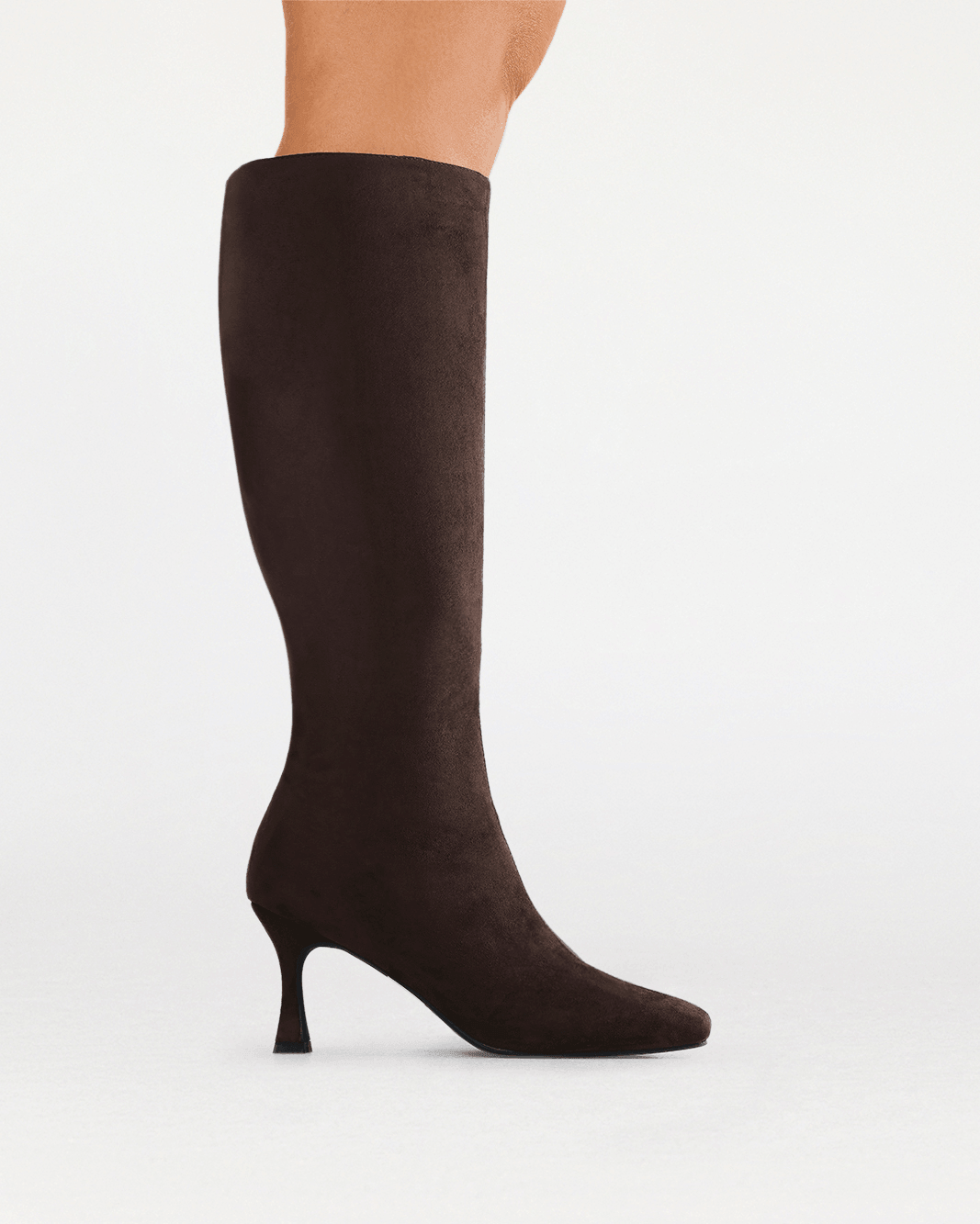 CORBIN EXTENDED CURVE - DARK CACAO SUEDE-Boots-Billini-Billini