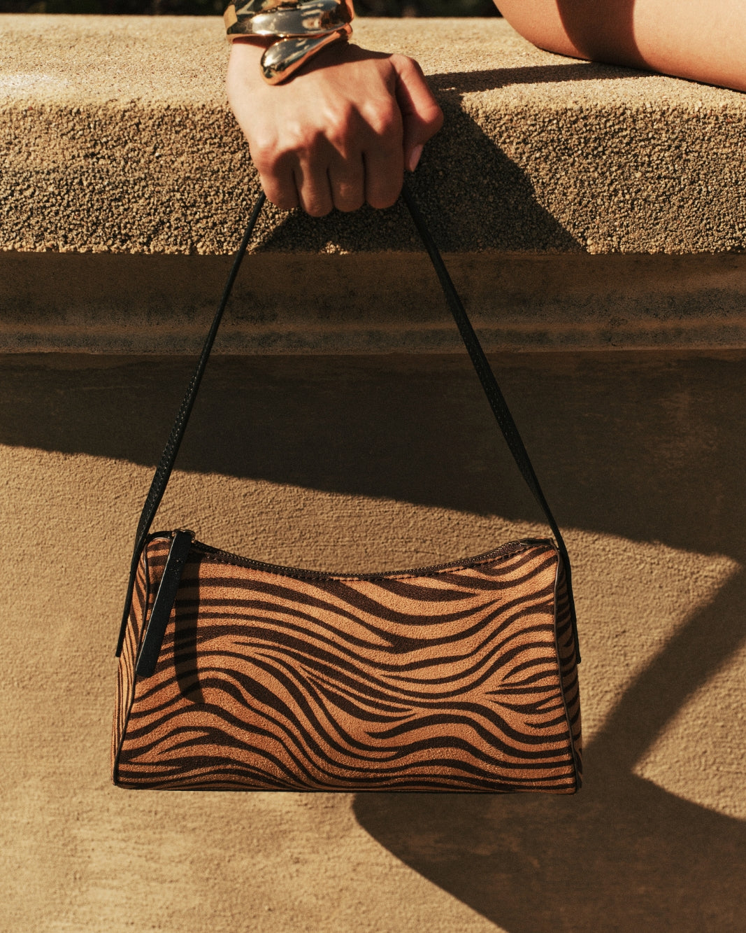 CORDELIA SHOULDER BAG - TIGER-GOLD-Handbags-Billini-Billini