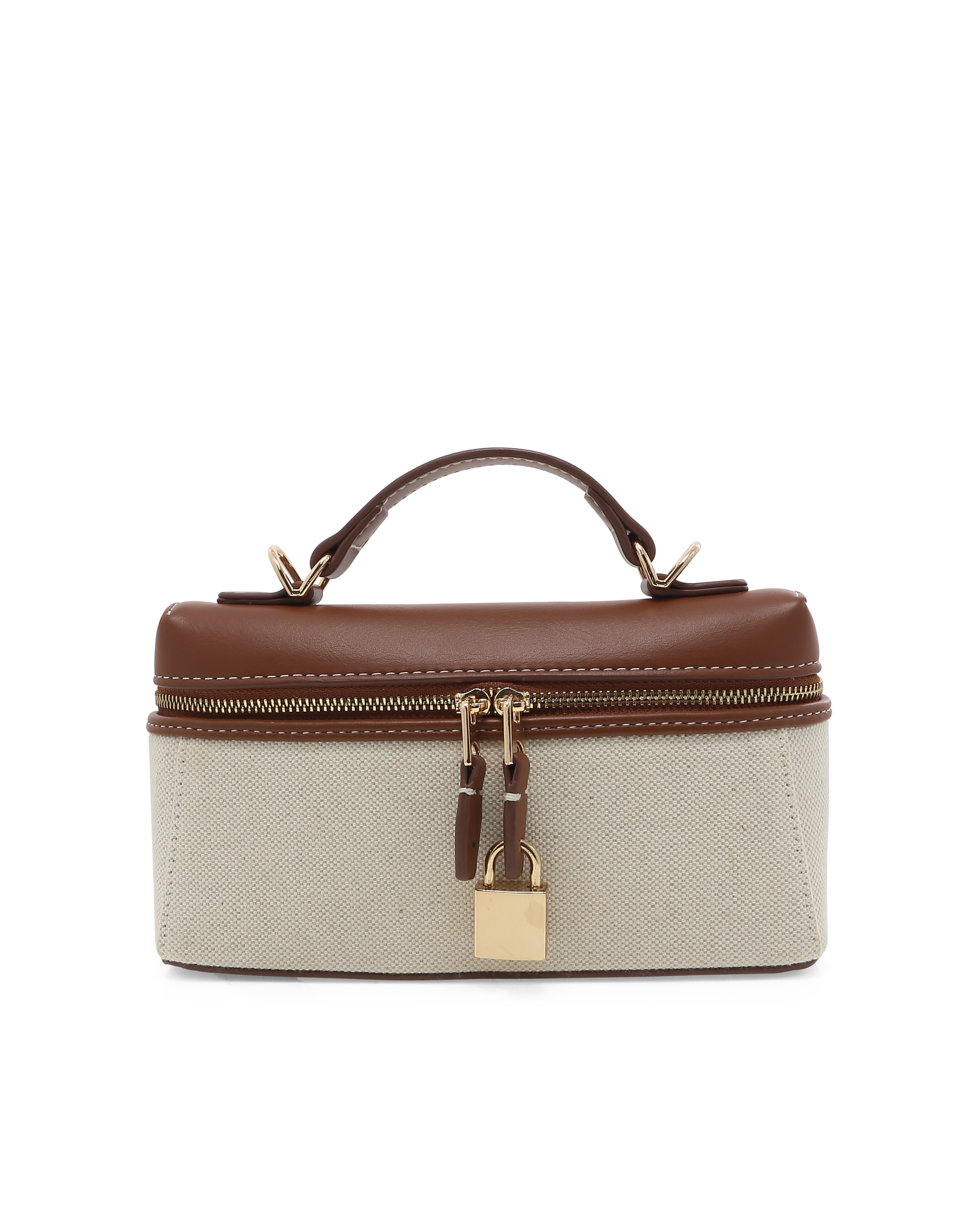 CORIN CROSS BODY BAG - CREAM LINEN-TAN-Handbags-Billini-Billini