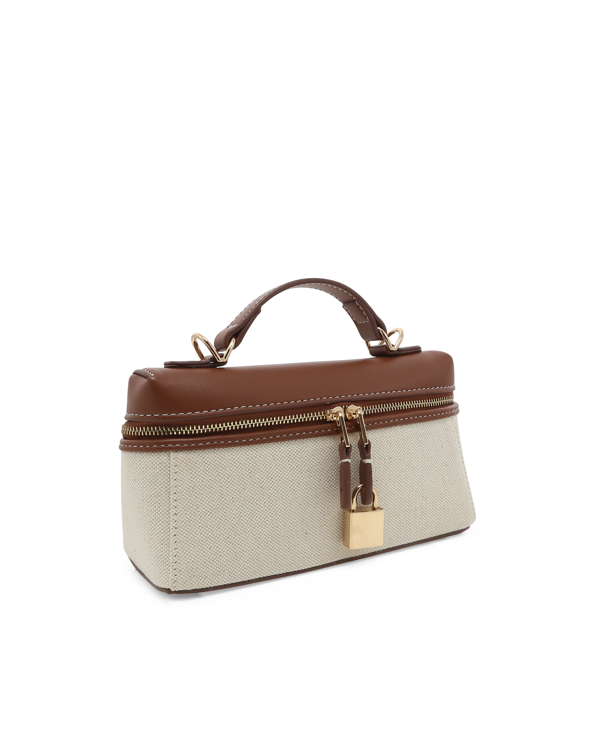 CORIN CROSS BODY BAG - CREAM LINEN-TAN-Handbags-Billini-Billini