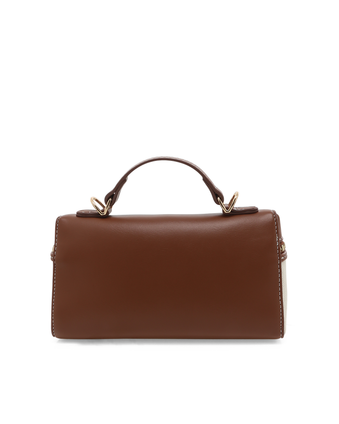 CORIN CROSS BODY BAG - CREAM LINEN-TAN-Handbags-Billini-Billini