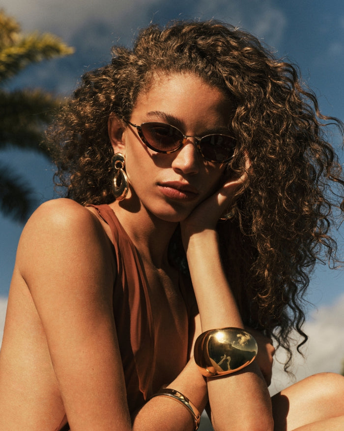 THE CONSANI - DARK HAVANA TORT-MELON-SUNGLASSES-BANBE-Billini