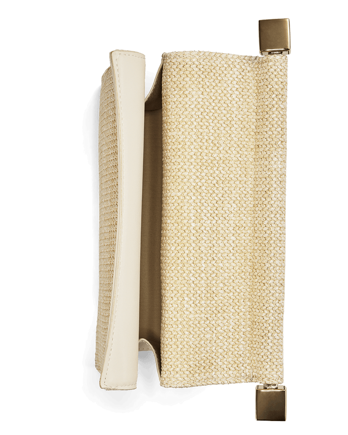 CUADRO CLUTCH BAG - NATURAL RAFFIA-Handbags-Billini-Billini