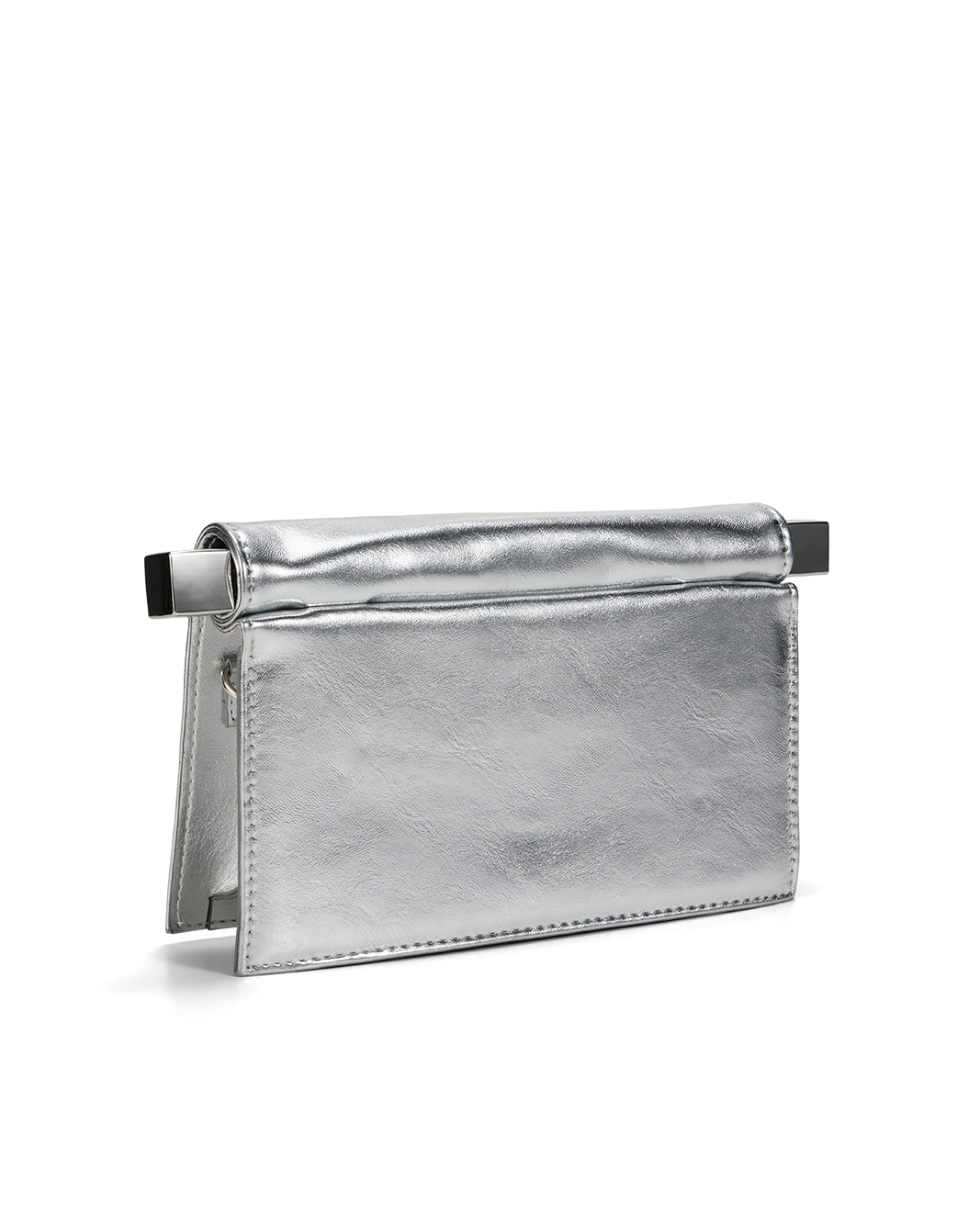 CUADRO CLUTCH BAG - SILVER METALLIC-Handbags-Billini-Billini