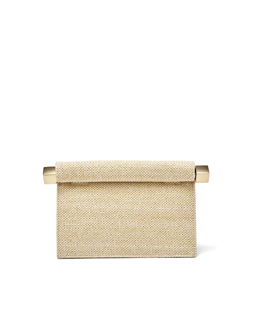 CUADRO CLUTCH BAG - NATURAL RAFFIA