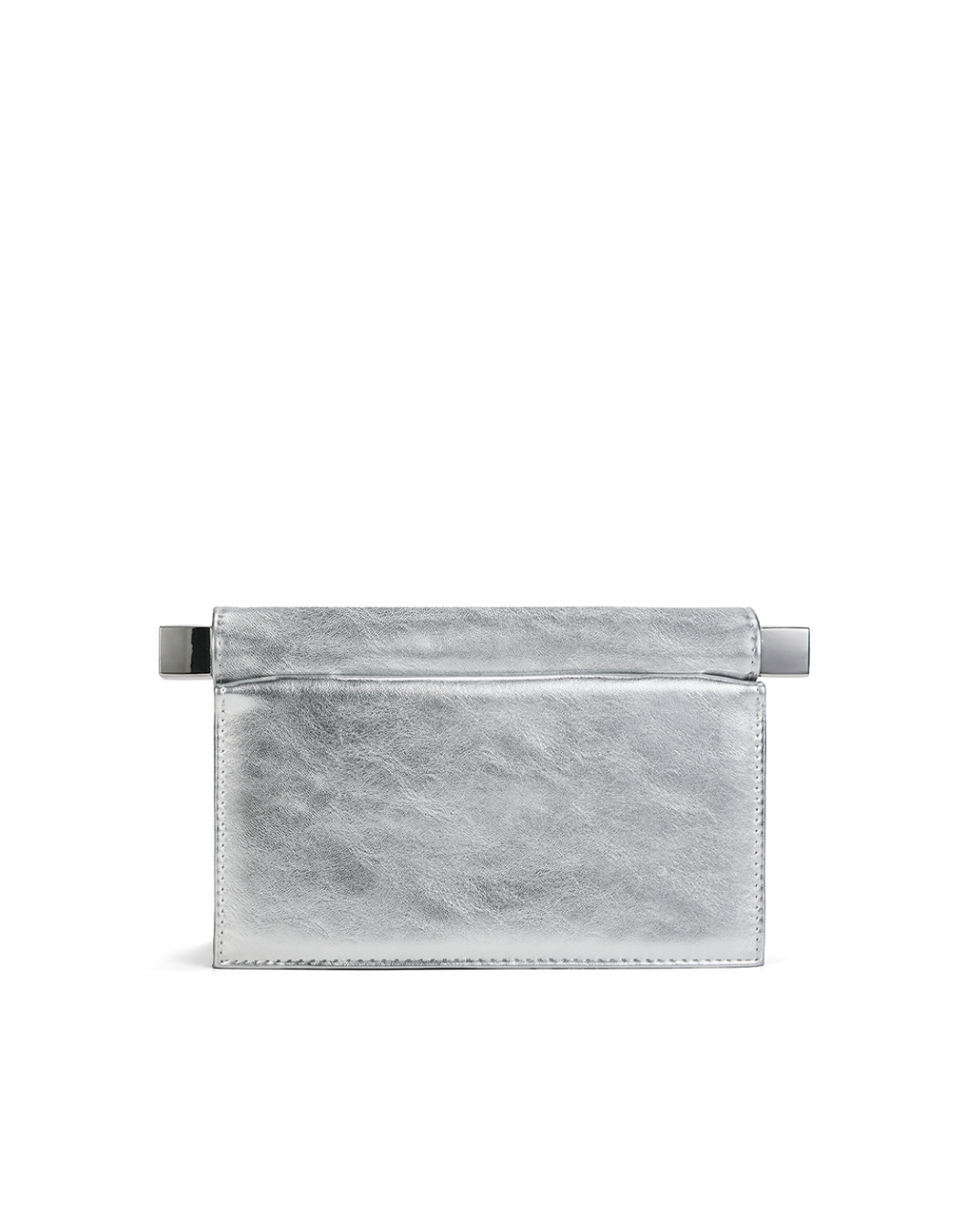 CUADRO CLUTCH BAG - SILVER METALLIC-Handbags-Billini-Billini