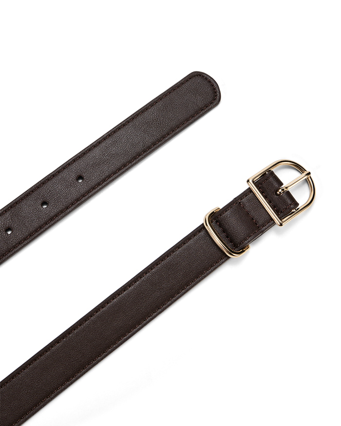 CYLLA BELT - CHOCOLATE-GOLD