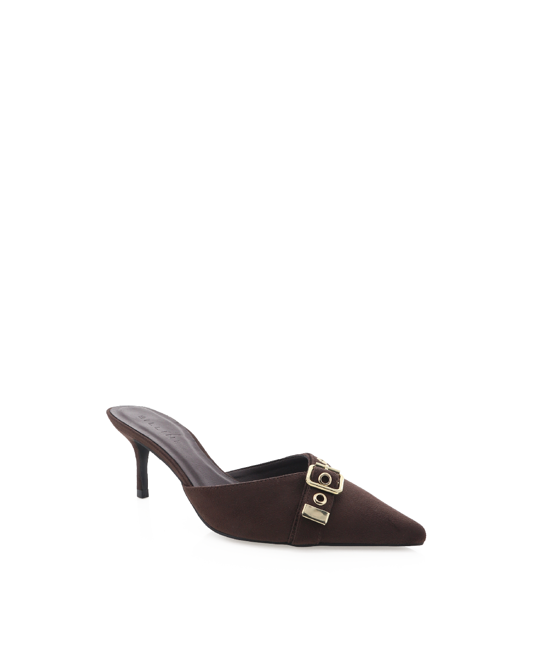 DAIJA - DARK CACAO SUEDE-GOLD-PUMPS-Billini-Billini