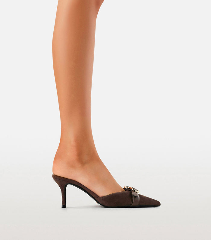 DAKODA - DARK CACAO SUEDE-PUMPS-Billini-Billini