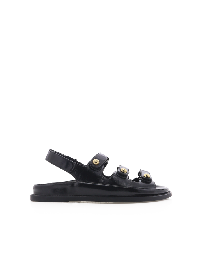 DAMARIS - BLACK SHINE-Sandals-Billini-Billini