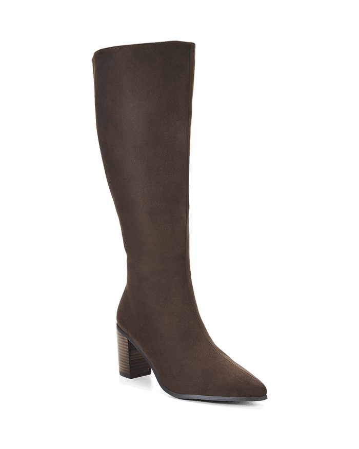 DESTINY CURVE - DARK CACAO SUEDE-Boots-Billini-Billini