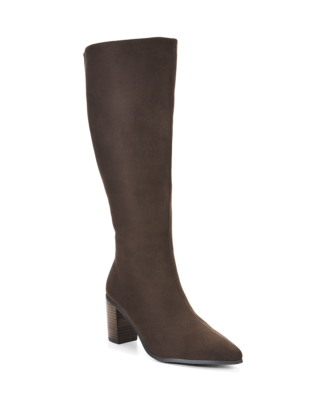 DESTINY EXTENDED CURVE - DARK CACAO SUEDE-Boots-Billini-Billini