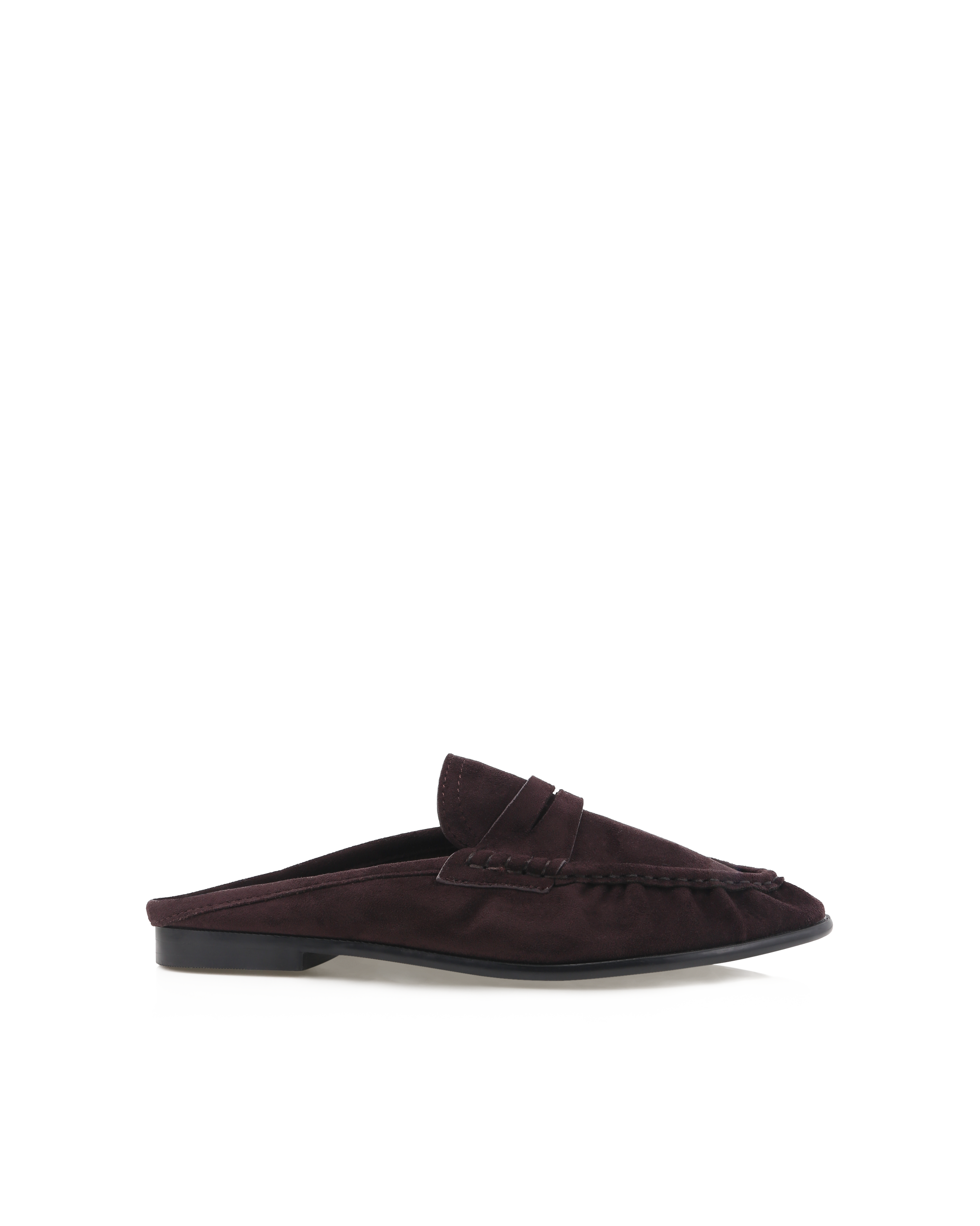 DEVON - DARK CHOCOLATE SUEDE-Flats-Billini-Billini
