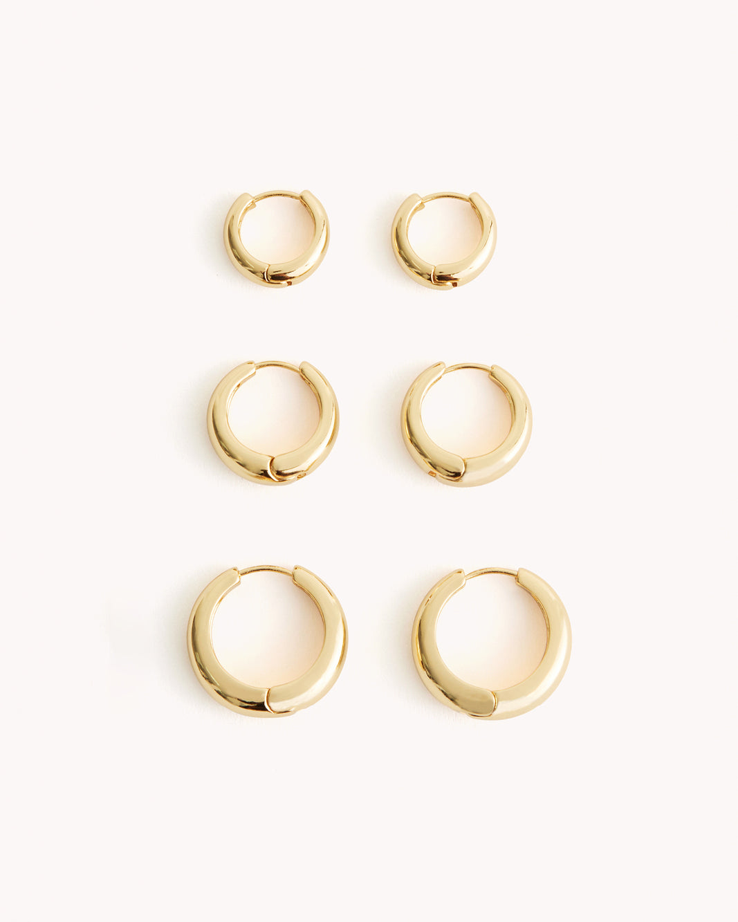 DIANCA 3 PACK EARRINGS - GOLD PLATED 18K-JEWELLERY-Billini-O/S-Billini