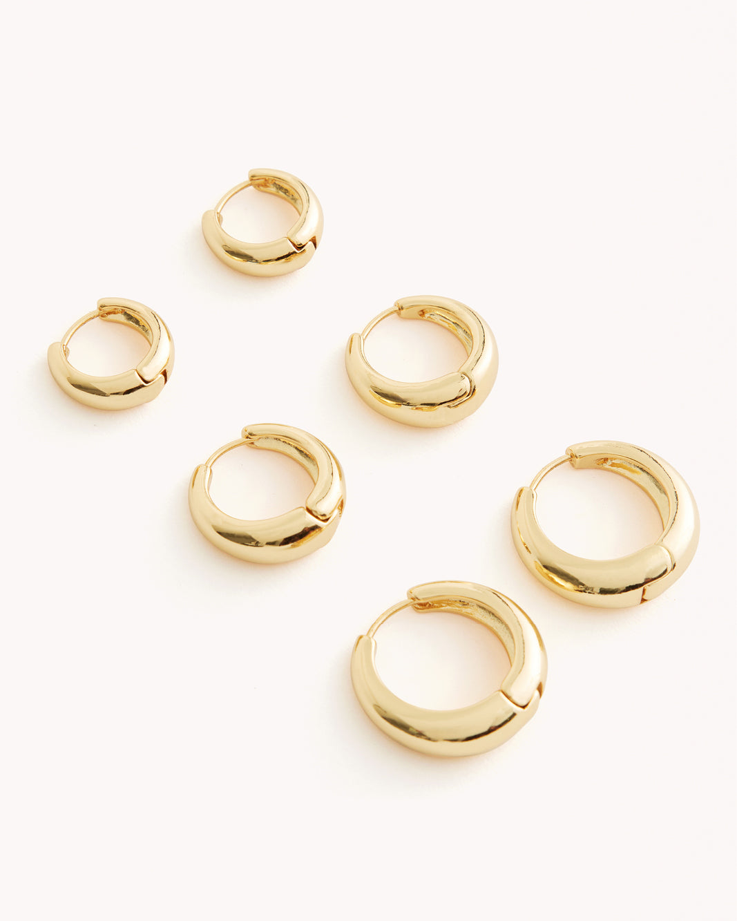 DIANCA 3 PACK EARRINGS - GOLD PLATED 18K-JEWELLERY-Billini-O/S-Billini