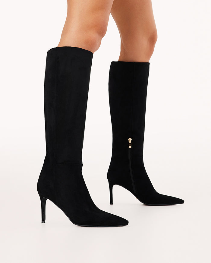 DILAN - BLACK SUEDE-Boots-Billini-Billini