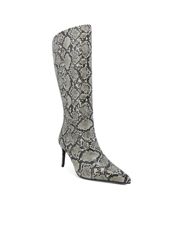 DILAN CURVE - CREAM SNAKE-Boots-Billini-Billini