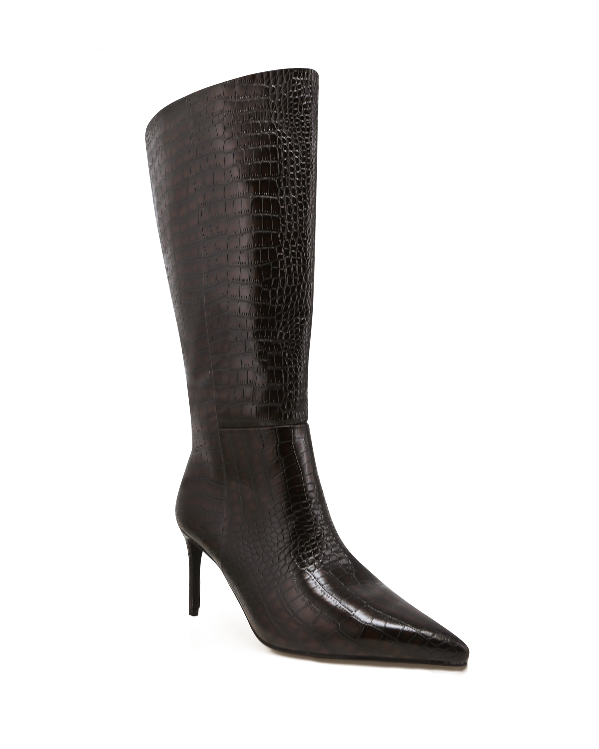 DILAN CURVE - DARK CACAO CROC-Boots-Billini-Billini