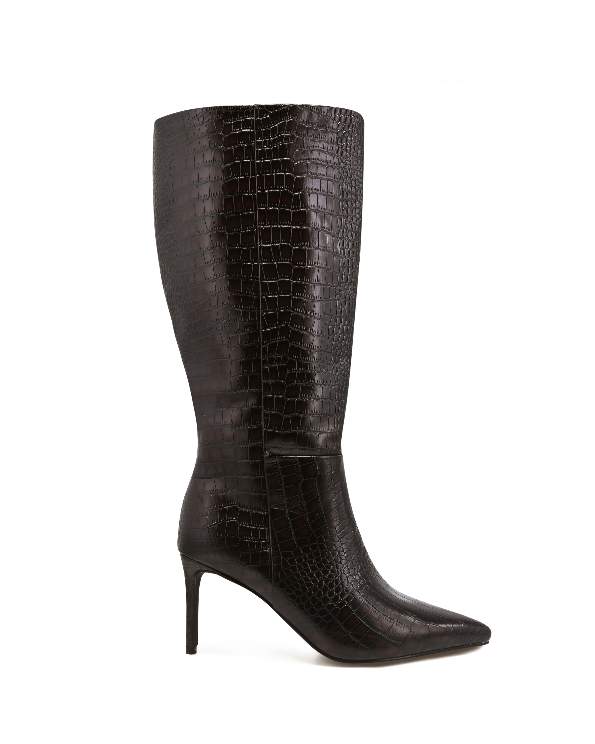 DILAN CURVE - DARK CACAO CROC-Boots-Billini-Billini
